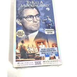 To Kill A MockingBird Vintage VHS Tape Sealed THX Mastered